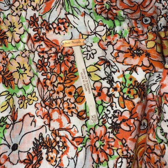 Free People Multicolor Floral Wide Leg Pants - Picture 5 of 6